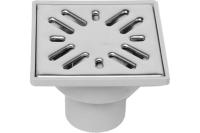 Трап вертик.50 мм (нерж. реш 100х100) ТатПолимер