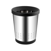 Ведро круглое офисное 12 л - перф. из нерж стали без крышки h310 vv d255