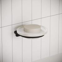 Мыльница, нерж NOА, черный матовый, IDDIS, NOABLG0i42