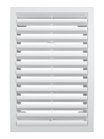Решётка вентиляционная "ERA" (белая , пластик) (200х300) (2030 РР)