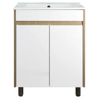 Тумба Stella 60Н напольная + ум. Leon Дуб дымчатый