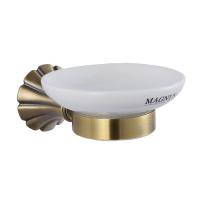 Мыльница керамическая с креплением к стене под БРОНЗУ MAGNUS 95004