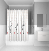 Штора для ванной 200*200см  cherry tree IDDIS