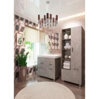 Тумба "Catherine" 80 №2 +умывальник Фостер 800П/800/СOMO 80 белый камень