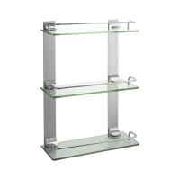Полка стеклянная 3-х этажная BRIMIX  10203