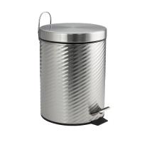 Ведро из нерж стали с педалью круглое винтообразное 5л 705