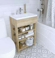 Тумба с раковиной Revo  50H 3 полки Дуб Сонома