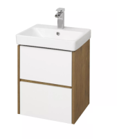 Сканди 45 Тумба-умывальник белый/дуб рустикальный + умыв.Адриана