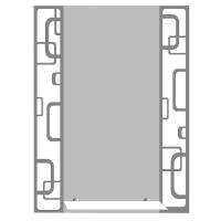 Зеркало 50*70 см с мат. рисунком + полка 40см  SANAKS 40533