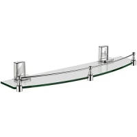 Стеклянная полка в ванную комнату  ХРОМ  L30307 LEDEME