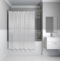 Штора для ванной комнаты, 200*180 см, EVA, Stereo Square, IDDIS