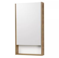 Сканди 45 зеркало-шкаф белый/дуб рустикальный