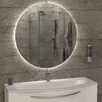 Зеркало 80 см с LED подсветкой фоновой круглое 6000К с сенсорным выкл. КЗСК  3290909ск  