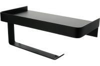 Бумагодержатель с полкой для телефона черный Fixsen HoReCa FX-31011B