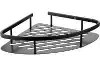 Полка угловая настенная нерж. черная Fashun A7325-7