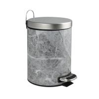 Ведро под мрамор, педаль из нерж стали 5л 2205