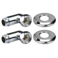 Угловое соединение для полотенцесушителя PN00006 1"х3/4" ГШ  хром Point (пара)