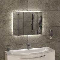 Зеркало 60х80 см с фоновой LED подсветкой 6000К с фацетом без выкл. унив. крепл. КЗС 3500608у