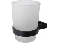 Стакан одинарный L5506 настенный стекло черный LEDEME