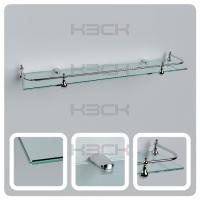 Полка 60см прозрач. стекло 5мм+ограничитель КЗСК