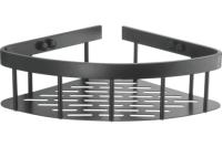 Полка угловая черная авиационный алюминий  L5507-1 LEDEME