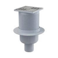 Трап сливной 105*105/50мм с прям. подв. нерж. комб. гидрозатвор SMART APV32