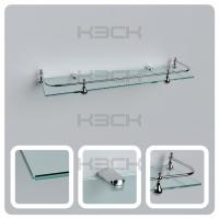 Полка 50см прозрач. стекло 5мм+ограничитель КЗСК