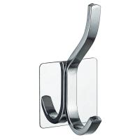 Крючок настенный хром двойной POTATO P253