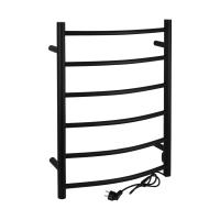 Полотенцесушитель электрический КЛАССИК-ПРЕМИУМ-ДУГА, ЧЁРНЫЙ,  А 700 х 530 х 140 мм