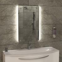 Зеркало 80х60 см с LED подсветкой 6000К с сенсорным выкл. КЗСК  3160806ск  