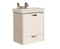 Тумба подвесная 55 см Йорк белый ясень+ умывальник ТИГОДА-55 мини