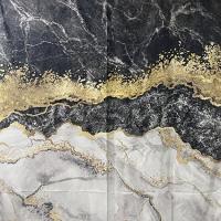 Штора для ванной ЧЕРНЫЙ МРАМОР САНАКС полиэстер 