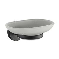 Мыльница стекло черный HB8702 HAIBA