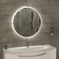 Зеркало 70 см с LED подсветкой фоновой круглое 6000К с сенсорным выкл. КЗСК  3290707ск  