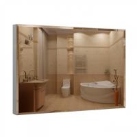 Зеркало с еврокромкой 70х100 см на алюмин. профиле с универс. крепл. КЗСК