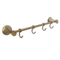 Вешалка с четырьмя крючками прямая под Светлое золото MAGNUS 97205