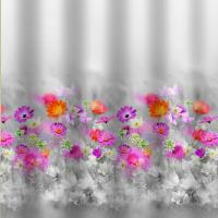 Штора для ванной САНАКС полиэстер (Роз. герберы)