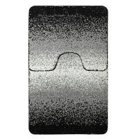 Коврик в ванную SHAGGY  двойной черный переход  60*100+50*60 см 100% полиэстер