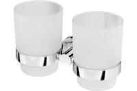 Двойной стеклянный стакан с настенным держателем,  AM.PM Sense L. A74343400 хром