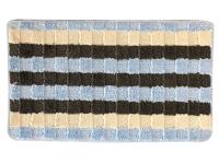 Коврик МК 45х75 Боард голубой, микрофибра Delphinium