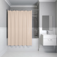 Штора для ванной комнаты, 200*180 см, бежевый P01PE18i11 IDDIS