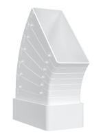 Колено ERA разноугловое горизонтальное прямоугольное 55x110 (511КРП)