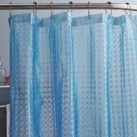 Штора для ванной комнаты, 180*200 см, голубая, PEVA/полиэтилен  F8752