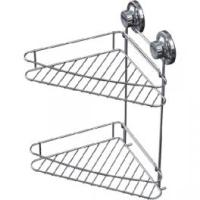 Полка угловая 2-ярусная на вакумных присосках L3728-2 LEDEME