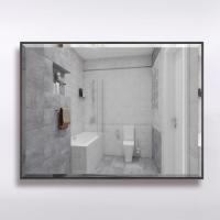 Зеркало 60х80 см с фацетом на сером алюмин. профиле с универс. крепл. КЗСК
