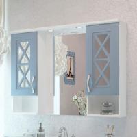 Зеркало Дуглас 105, патина голубая