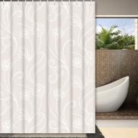 Штора для ванной комнаты, 180*180 см, PEVA, РИСУНОК серая