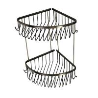 Полочка двойная угловая овальная под БРОНЗУ MAGNUS 95351