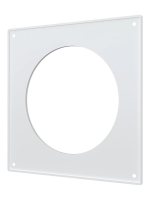 Накладная торцевая ERA 10 пластик 150х150 для круглого воздуховода D100 (10НКП) 1/250