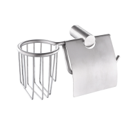 Держатель освежителя воздуха и туалетной бумаги с экраном нерж с рез.креплением GFmark 81244